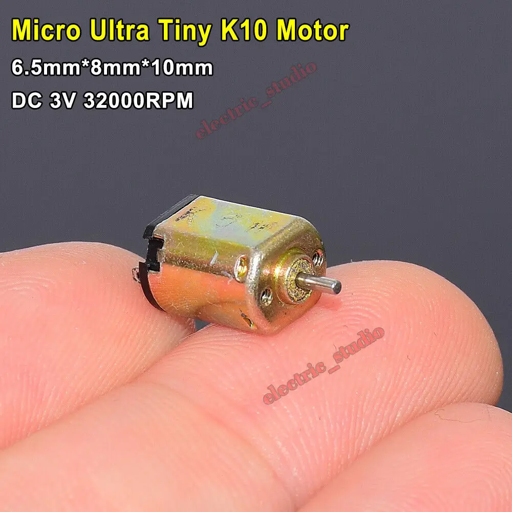 Mini K10 solar Motor DC 1.5V-3V 32000RPM High Speed DIY Solar Power Toy Model/Aircraft