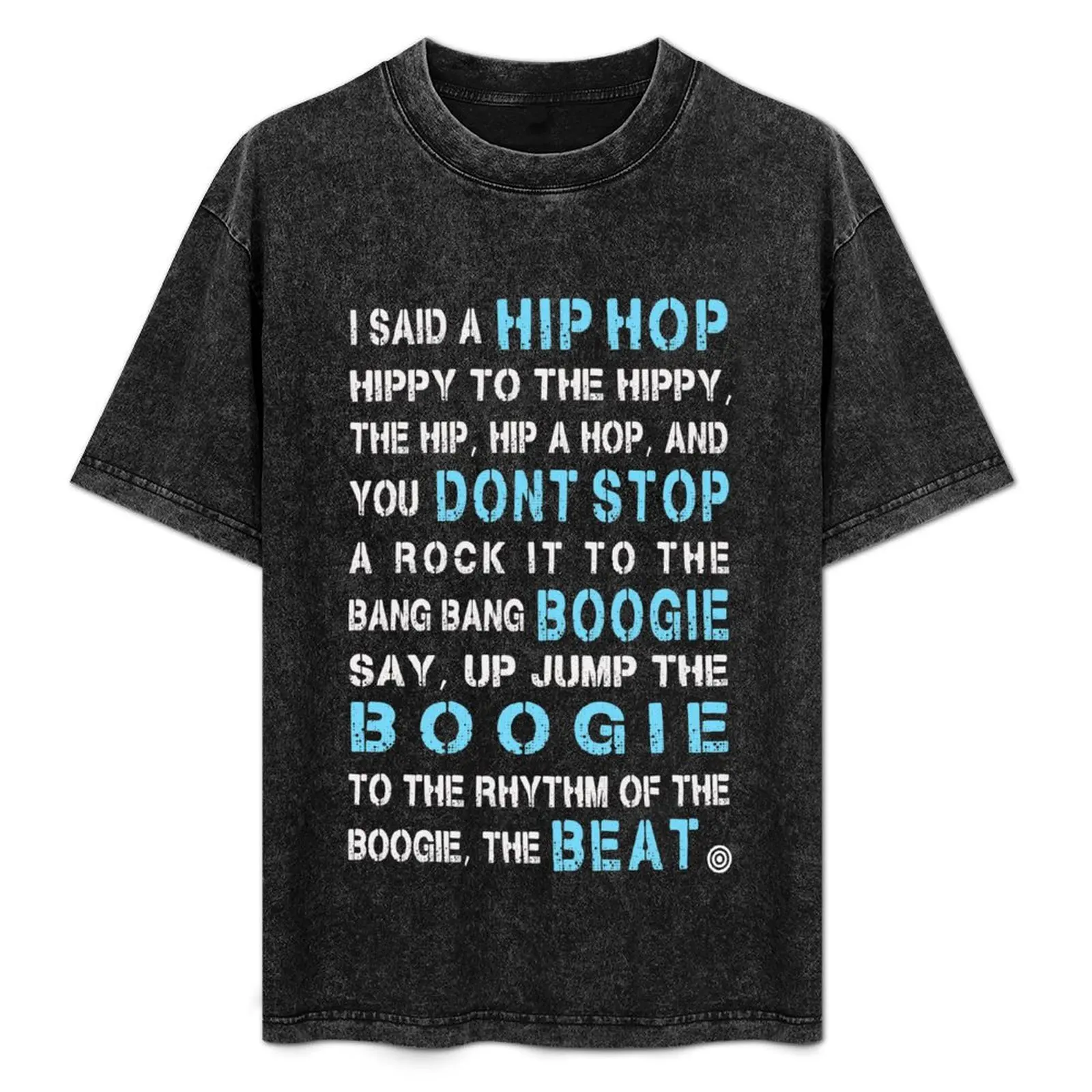 Sugar Hill Gang Rapper's Delight Hip Hop Lyrics T-Shirt blue archive customs design your own Men's t-shirt