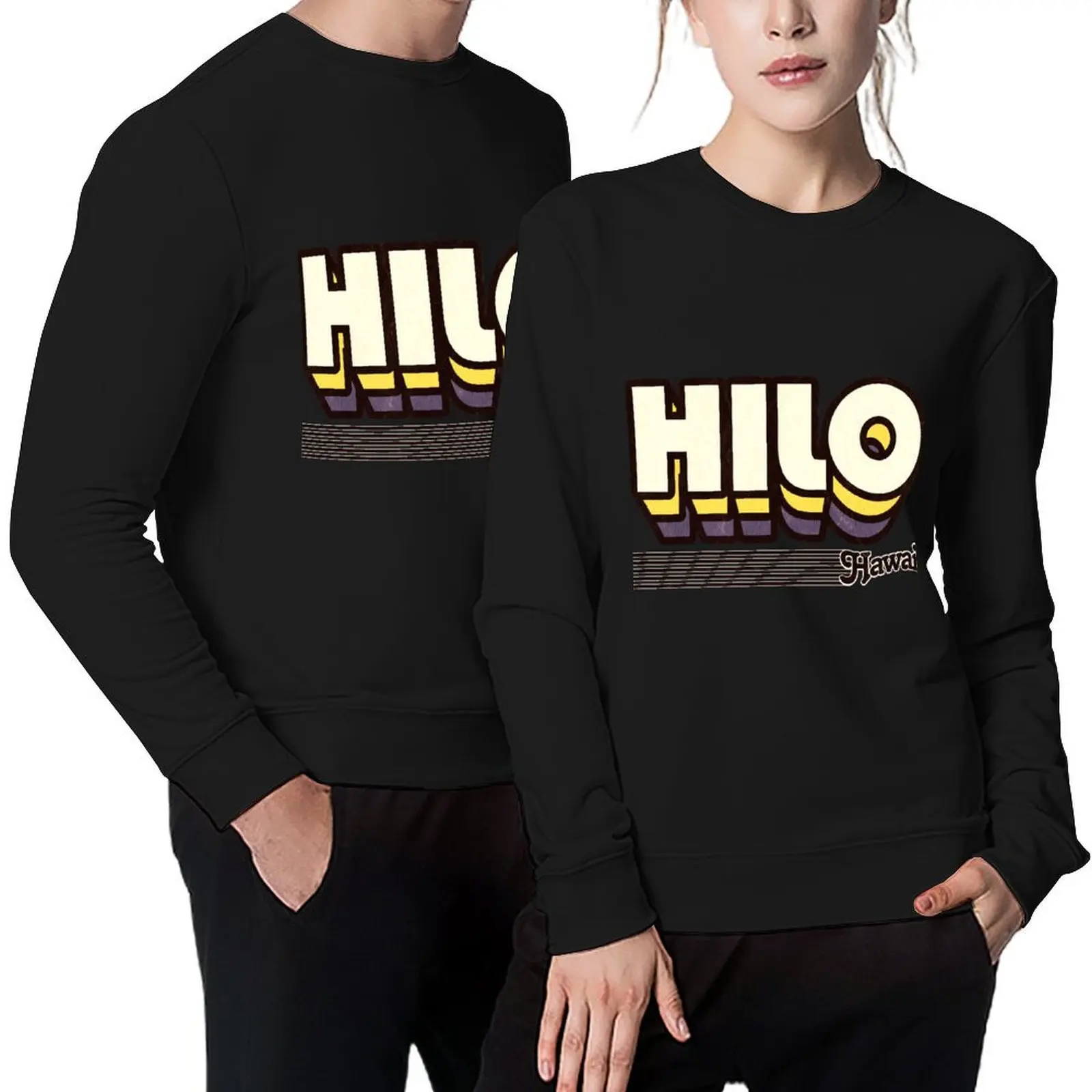 

Hilo, Hawaii | Retro Stripes Pullover men's clothing autumn clothes men's winter sweater winter clothes sweatshirt