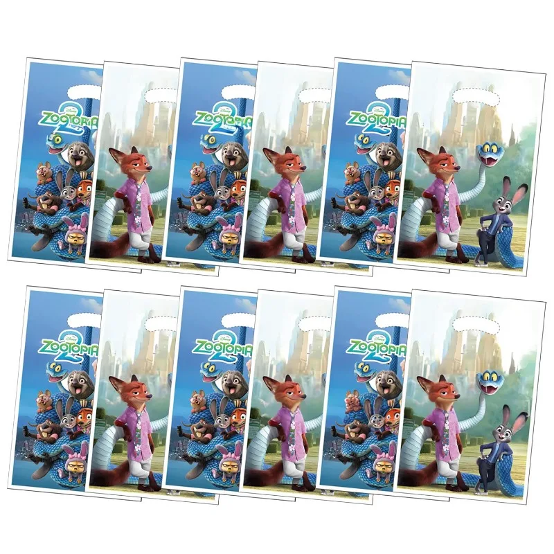 Zootopia 2 حقيبة غاري جودي الكرتون لطيف الشكل على الوجهين حفلة عيد ميلاد الإبداعية هدية الحلوى شنطة هدايا تخزين جائزة عملية #1
