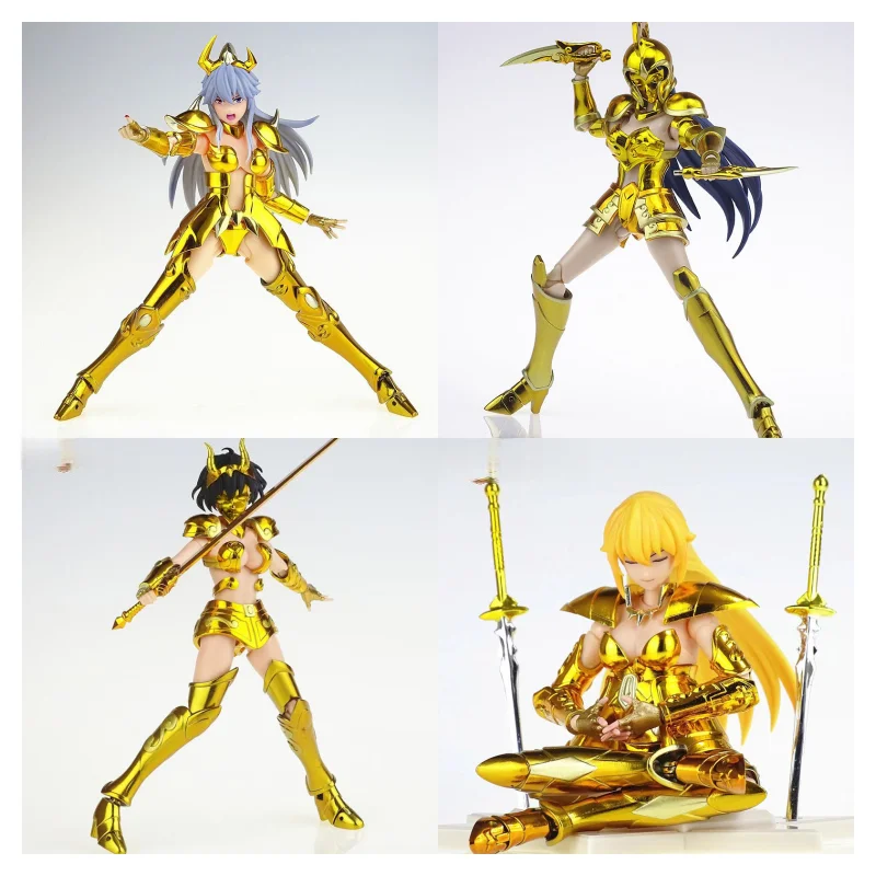 en-stock-figuras-de-accion-de-diosas-del-zodiaco-en-oro-aries-tauro-geminis-cancer-leo-virgo-libra-escorpio-sagitario-capricornio-piscis
