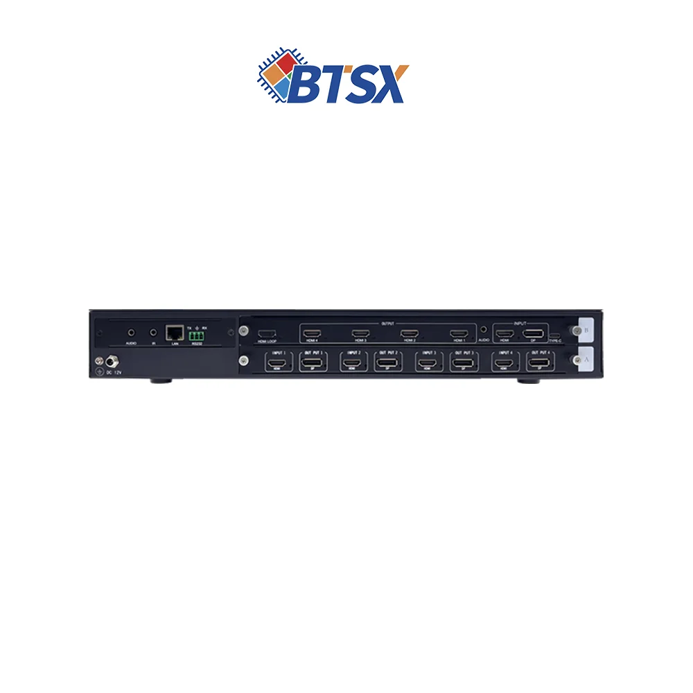 4K60 Multi Channel Video Fusion Processor 10Bit Color HDCP2.2 Band 0-1200 Pixel for Museum Art Gallery Exhibition Hall Show
