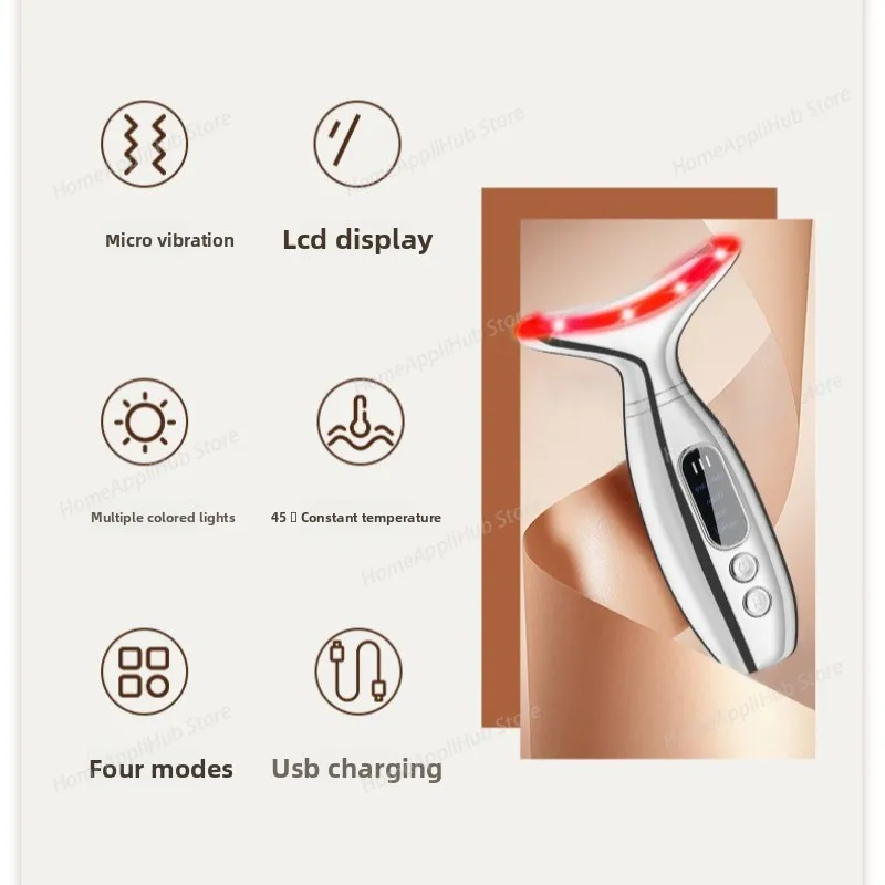 Electric Neck Beauty Device Constant Temperature Hot Compress Skin Rejuvenation Massager Facial Neck Care Health Wellness
