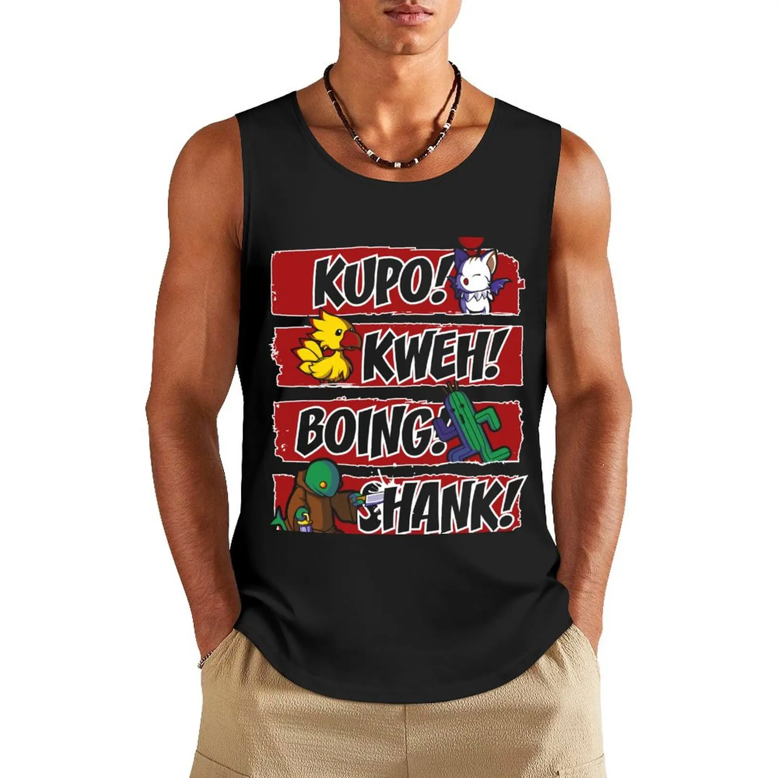 

What Does the Tonberry Say Tank Top sleeveless jackets anime clothes cool things Top