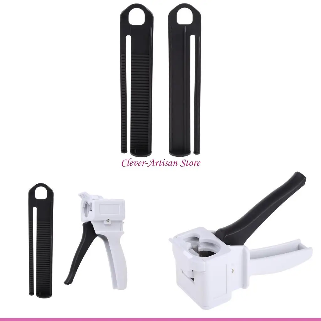 

E06B 50ml Two Component AB Epoxy Sealant Applicator Dispenser Adhensive Squeeze Mixed 50ml 10:1 Manual Caulking Tool