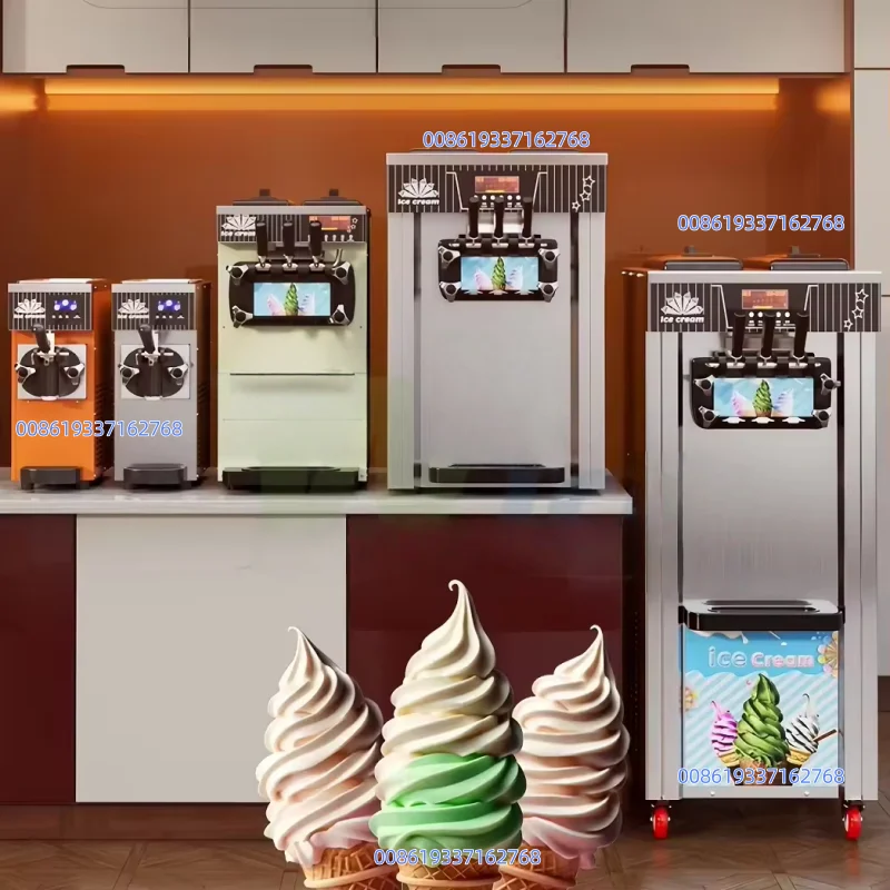 Picture 7: 750W Bigger Size BQL68 Flexible Mini Ice Cream Machine:Suitable for Cafés,Mobile Vending,and More