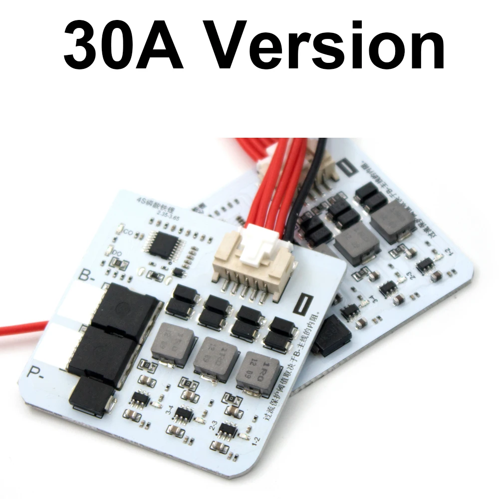 Imagem -05 - Equalizador Ativo Balancer Bms Lithium Iron Phosphate Battery Protection Board Iniciar Motocicleta Carro Elétrico 30a 4s Lifepo4