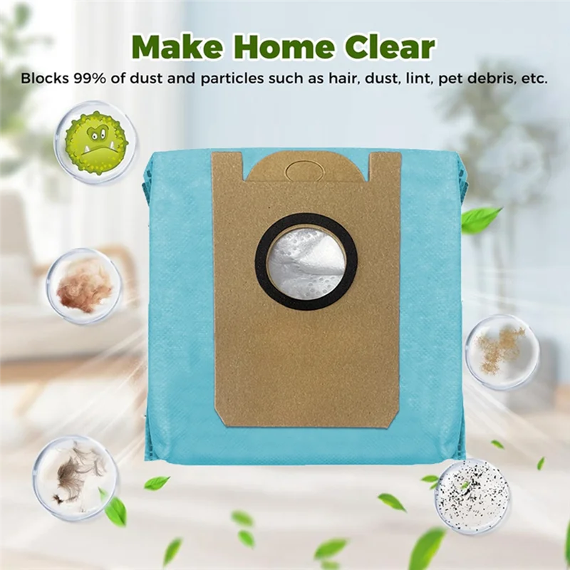 A94E-أكياس الغبار Foreufy Robovac L35 Hybrid/L35 Hybrid+/LR30 Hybrid/LR30 Hybrid+ أجزاء المكنسة الكهربائية استبدال كيس النفايات 12 قطعة