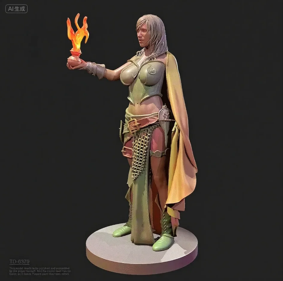 

50mm 75mm Resin Soldier colorless and self-assembled （3D Printing ） TD-6379/3D