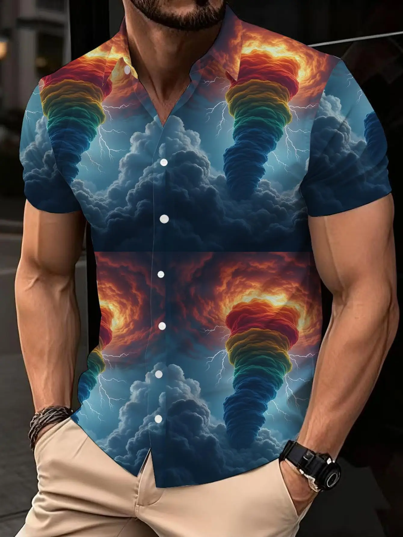 1pcs Men's shirts 2026 Summer 3D Printed Short sleeve funny t shirts Quick Dry Aversized t shirt Breathable Y2k tops Couple