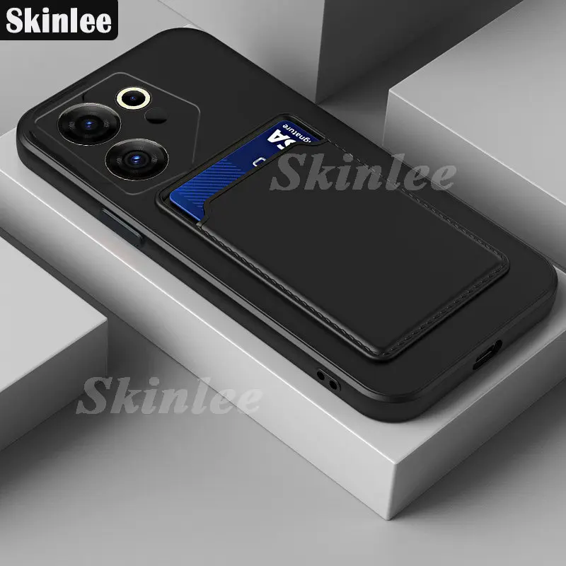 

Skinlee For Tecno Camon 20 Premier Case Portable Card Pocket Silicone Shell For Tecno Camon 20 Pro 4G 5G Full Coverage Cover