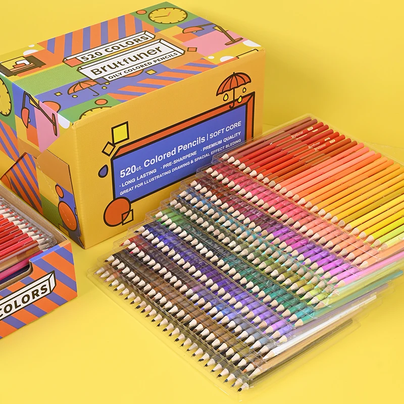 

Professional 520pcs Oil Colored Pencils Drawing Pencil Set Soft Sketch Color Pencil Gift Box For Children Painting Art Supplies