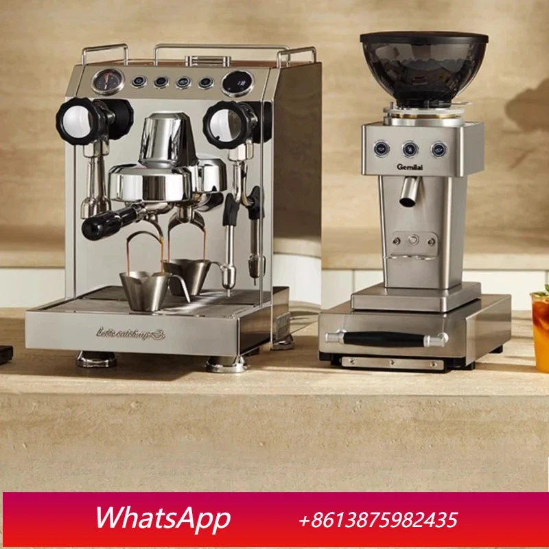 

cQ G3145B Home and commercial dual-purpose semi-automatic grinding coffee machine constant temperature milking