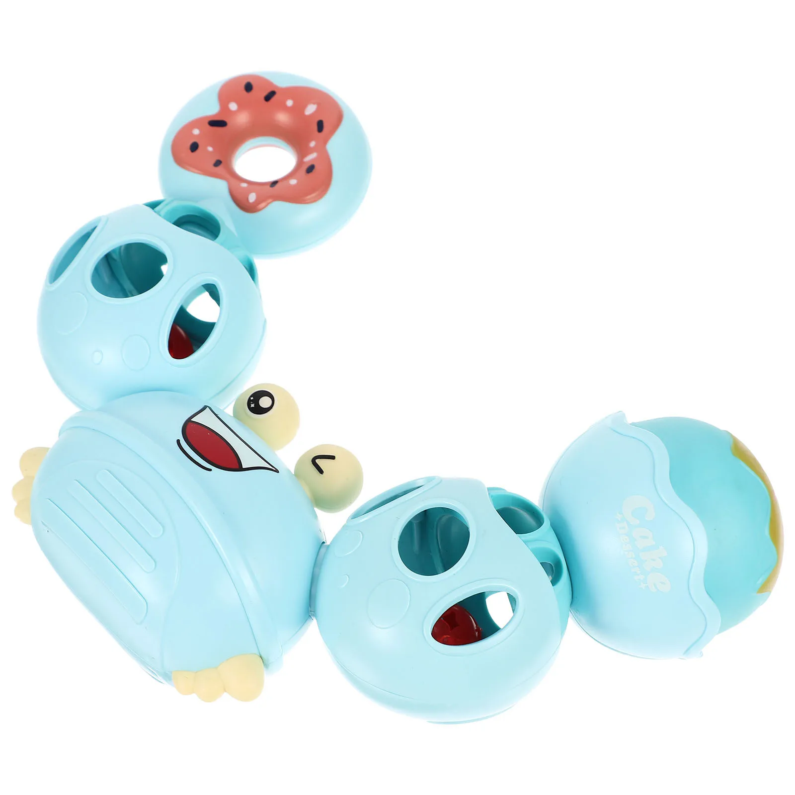 خشخيشة سرطان البحر آمنة ومتينة للأطفال، سهلة الاستخدام، اهتزاز بلطف، تجذب الاهتمام، تدريب وتنمية السمع للرضع