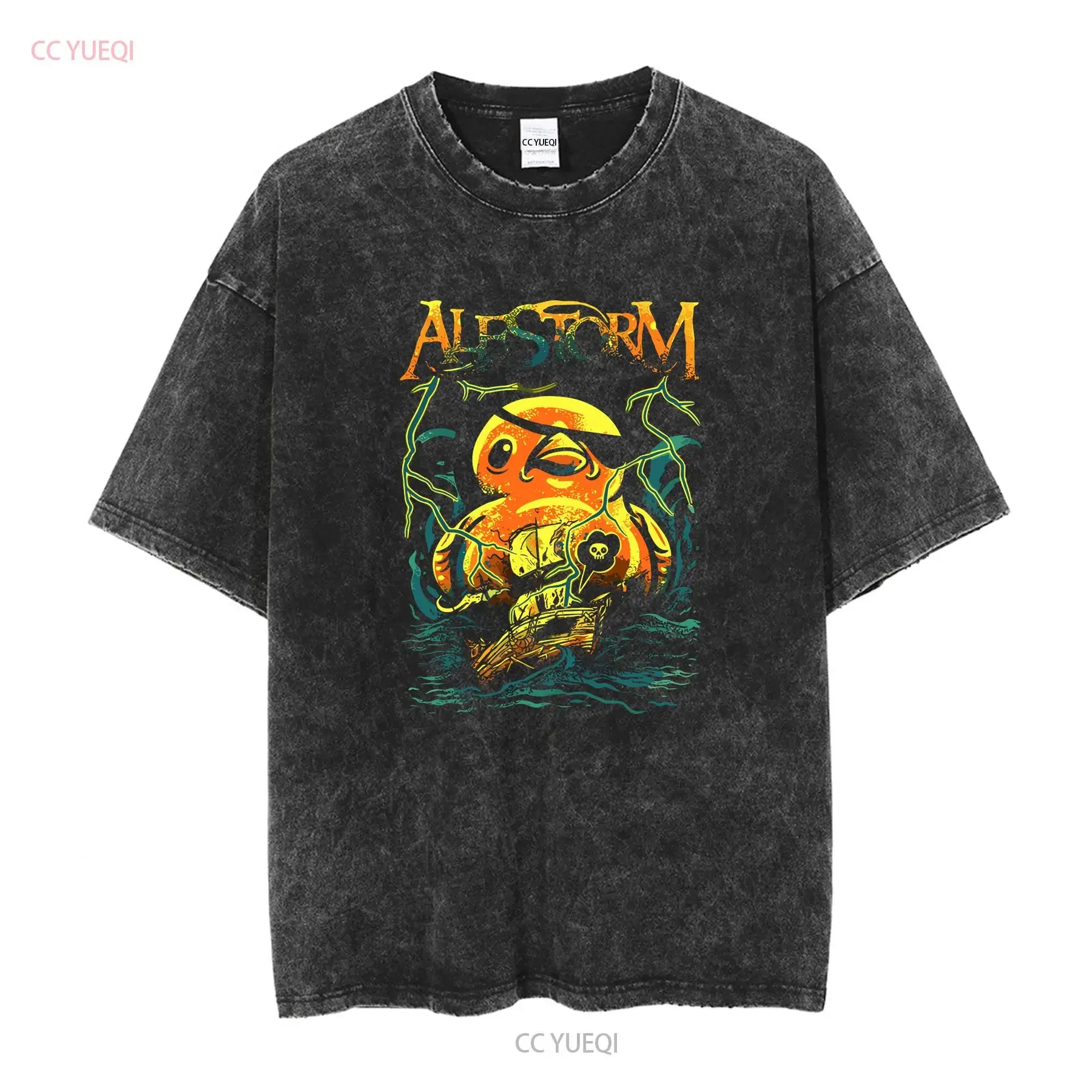 New Popular Alestorm Band For Fan Cotton White T Shirt All Size CG24 long or short sleeves vintage Washed Stretched Slightly