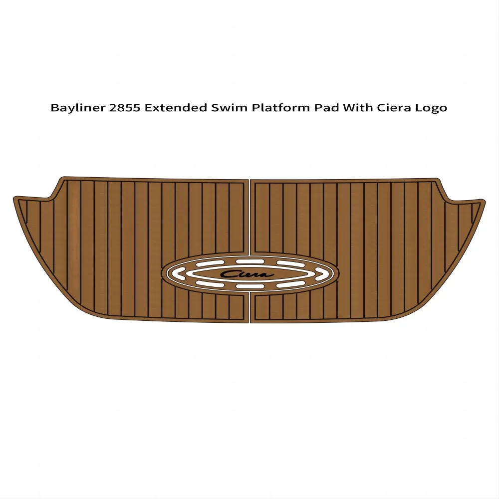 

2000 Bayliner 2855 Extended Swim Platform Pad Boat EVA Foam Teak Deck Floor Mat Backing Adhesive SeaDek Gatorstep Style Floor