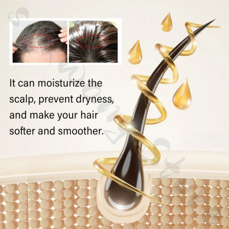 شامبو Usmann الطبيعي المصنوع يدويًا يعزز الشعر المهدئ وتجذيف الشعر المنعش ويحسن الزيت الجاف وإصلاح المجعد لون بيرم #4