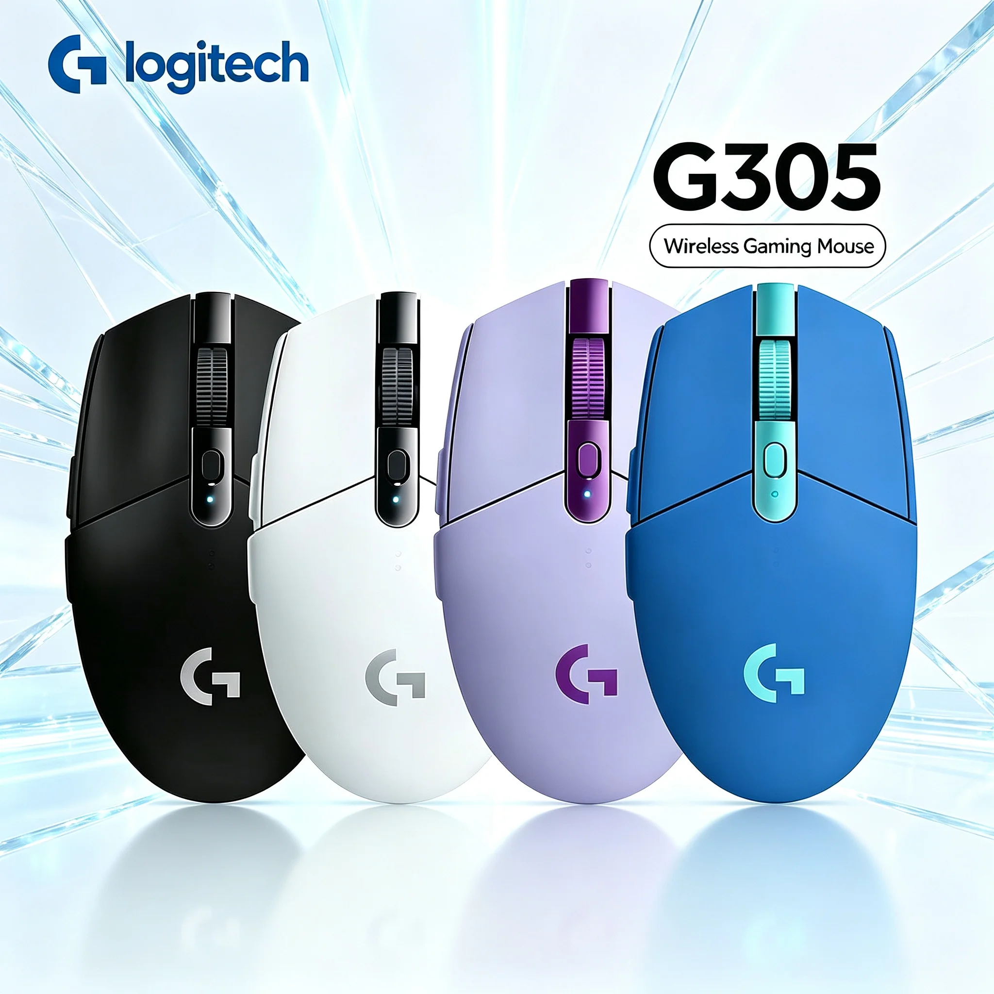 Original Logitech G305 Wireless Gaming Mouse 2.4GHz High‑Performance HERO Sensor 12000DPI For Windows Mac Computer