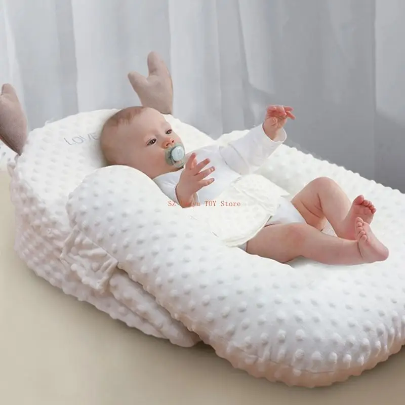 

96GC Gentle Sloping Baby Pillow for Not Breathable Baby Pillow Cotton Pillow Multifunctional Newborns Pillow for Baby