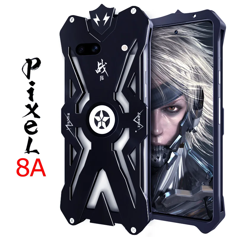 

For Google pixel 8A Zimon Luxury New Thor Heavy Duty Armor Metal Aluminum Phone Cases For google pixel 8A 8 Pro funda Cover