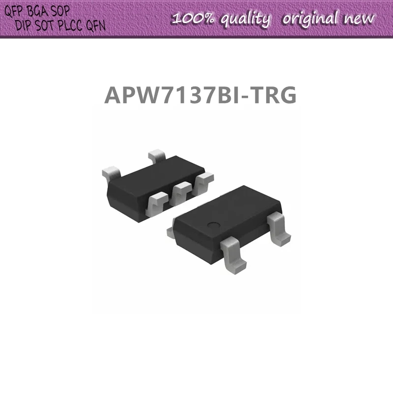 50Pcs/Lot   APW7137BI-TRG  APW7137BI APW7137  W37B W37 SOT23-5