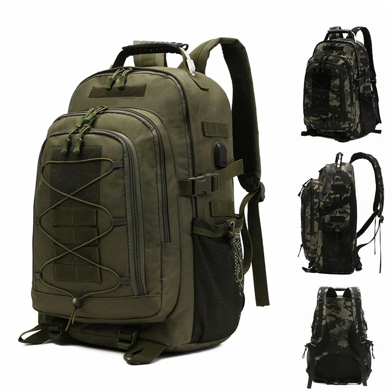 Tactical Backpack For Men Hiking Camping Bag Fishing Daypack Large Capacity Pack Tactical Backpacks Pack Molle Bag Rucksack