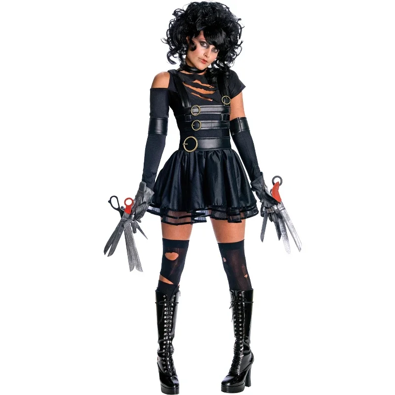 

Halloween Role Playing Movie Scissorhands Edward Cosplay Costume Adult Women Party Disguise Dress Female Characters Game Wear