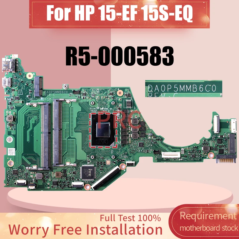 

DA0P5MMB6C0 для материнской платы ноутбука HP 15-EF 15S-EQ R5- 000583 Материнская плата ноутбука полностью протестирована