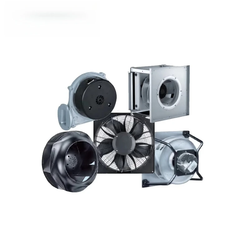 Backbend centrifugal blower motors, refrigeration and air conditioning equipment, exhaust cooling fans