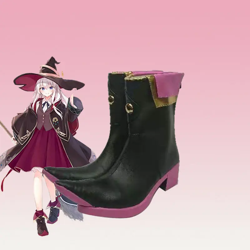 anime-wandering-witch-the-journey-of-elaina-elaina-–-chaussures-de-cosplay-bottes-courtes-noires-en-cuir-pu-pour-halloween-et-carnaval