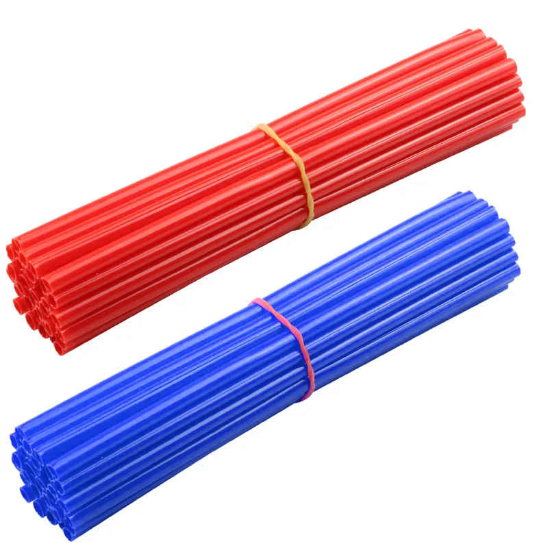 36 pz moto ruota parasched Protector avvolge cerchi Skin Trim Covers tubo per Motocross bicicletta Bike Cool accessori 12 colori