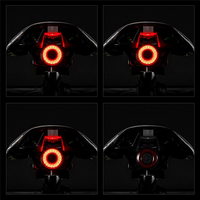 ANTUSI Bicycle Q5 Tail Light Intelligent Induction Brake Light Riding Equipment Night Riding Tail Light Easy Install
