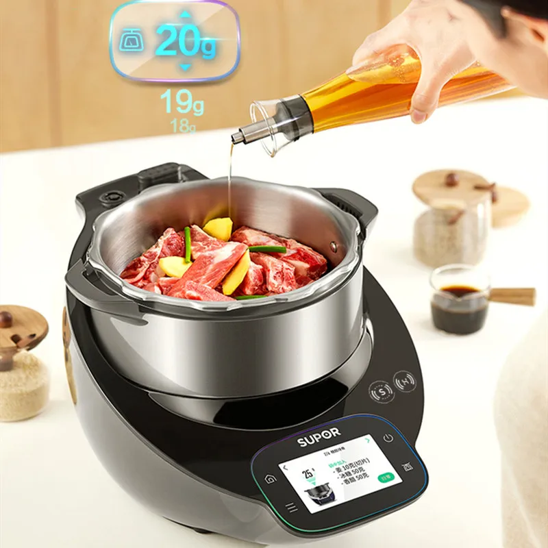 Supor Kitchen Robot Big Capacity Home Automatic Cooking Machine Food Processor Multifunctional Cooking Robot Chef Machine