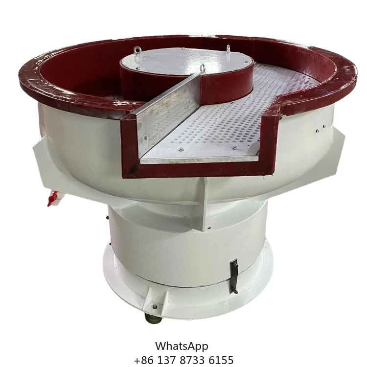 

Customizable Grinding Vibratory Tumbling Machine Wear Resistant PU Lining For Metal Polishing Featuring Core Motor Bearing