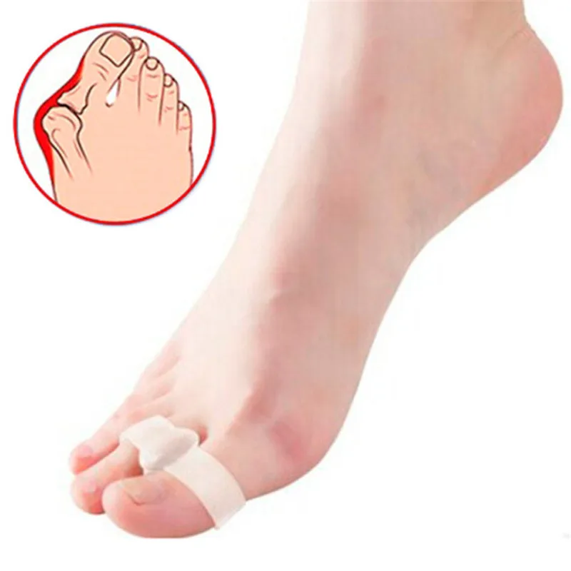 2Pcs/Pair Foot Pain Relief Gel Pillow Hallux Valgus Pro Toe Separators Alignment Silicone Insoles Bunion