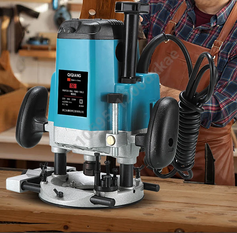 1900W2200W Woodworking Electric Planer Woodworking Milling Carving Slotting and Trimming Machine Hand Carving Woodworking Tools