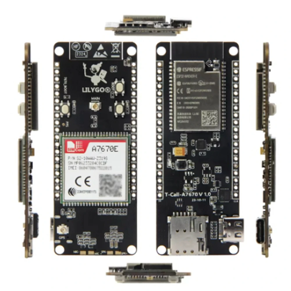T-Call A7670 4g 2g esp32 Placa de entidad a7670e lte gsm Mobilfunk netz ESP32-WROVER-E WLAN Bluetooth-Funkmodul