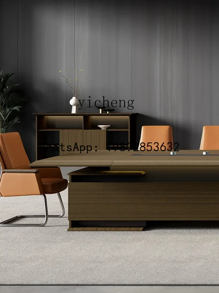 Large Conference Room Table and Chair Combination Simple Modern Office Long Negotiation Conference Table Workbench