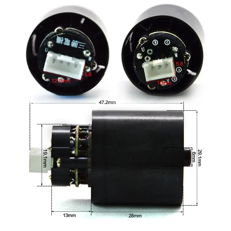 1PCS DC 110,000 Rpm Brushless Motor Hollow Control Panel AC220V High-speed Hair Dryer Is Suitable for Motor.