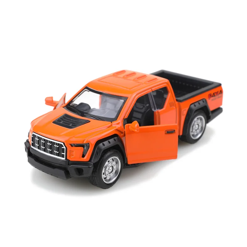 (Einzelverpackt) 1/36 Maßstab Replik F150 Offroad-Pickup-Truck, Druckgussmetall, Spielzeug für Jungen, Rückzugsfunktion, Bestes Geschenk und Präsent. – Detail 6