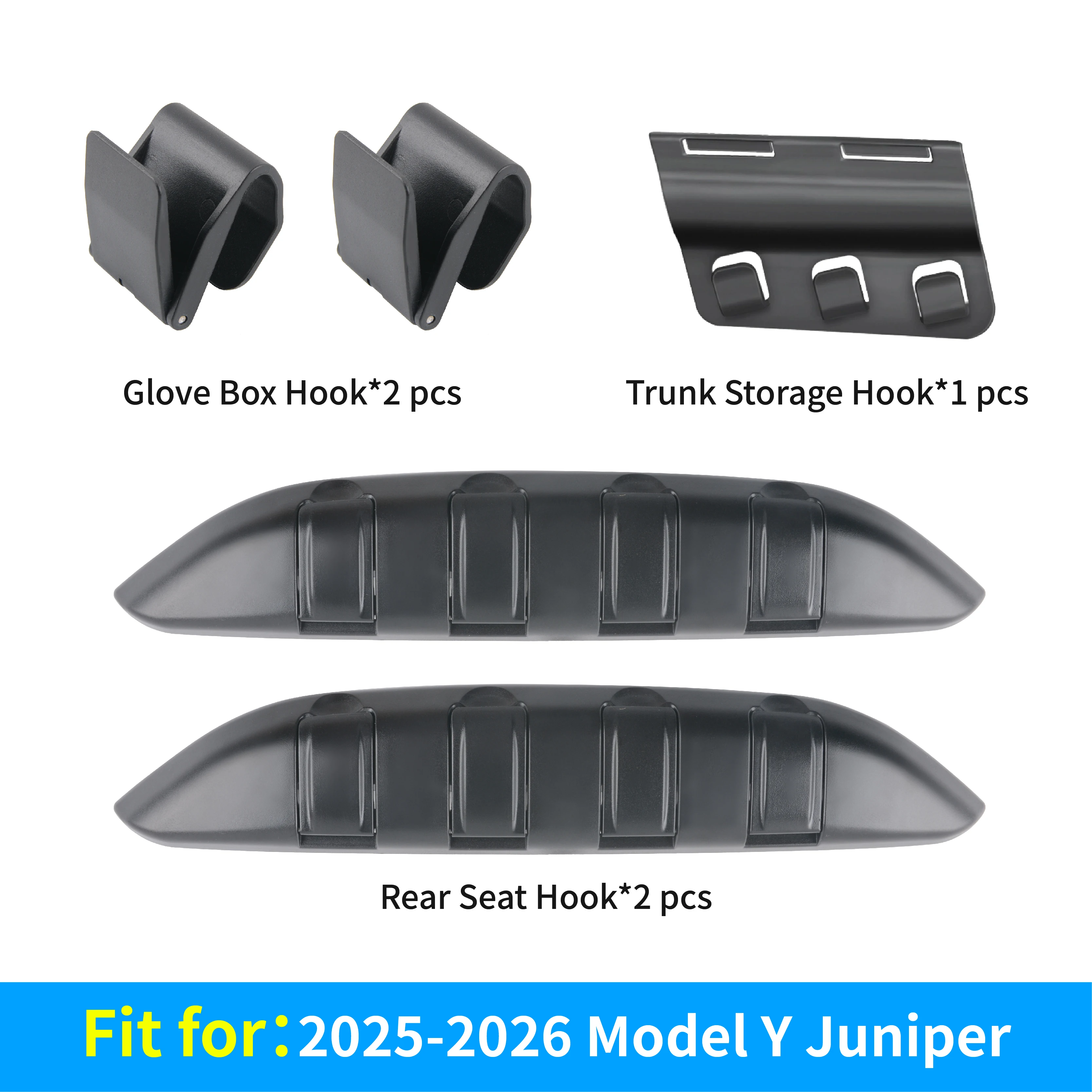 Tesla Model 3/Y Glove Box Car Hooks, ABS Storage Holder