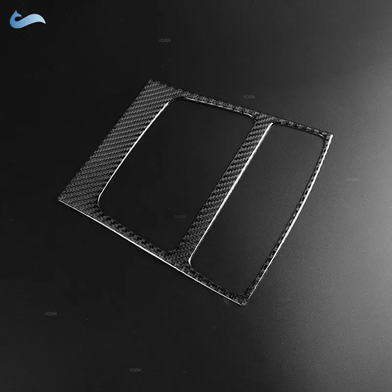 Car Rear Air Conditioning Vent Panel Frame Trim Carbon Fiber Accessories  For Audi A6 C7 A7 2012 2013 2014 2015 2016 2017 2018 - view 6