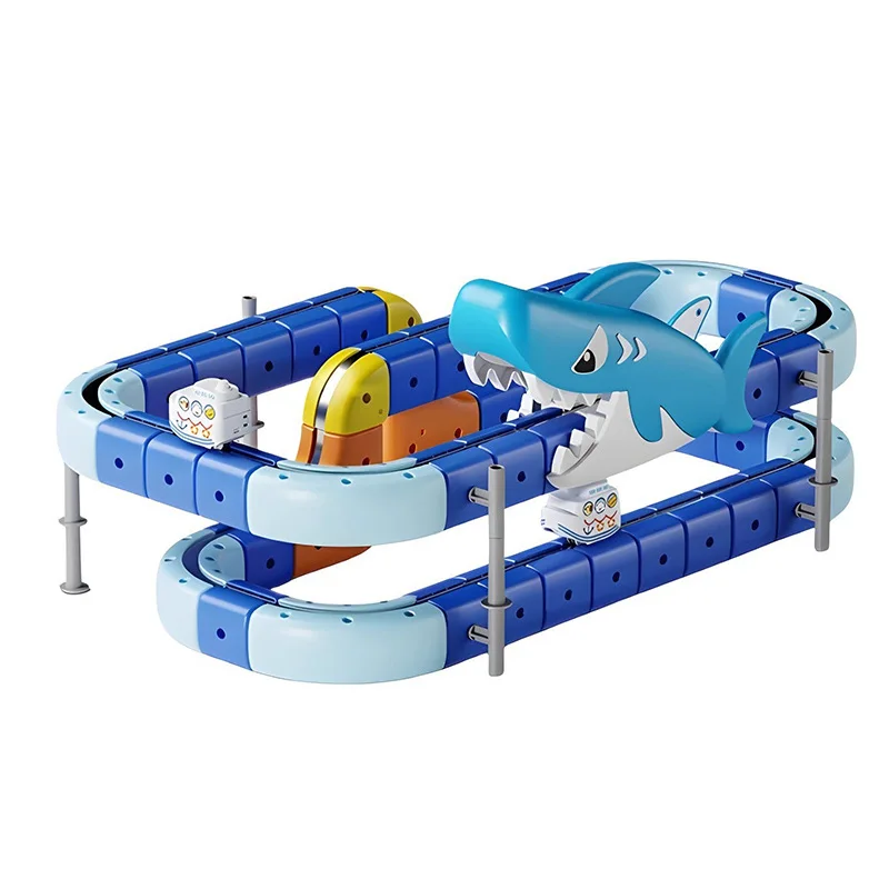 รถไฟแม่เหล็ก ชุดต่อรถไฟแม่เหล็ก ของเล่นรถไฟไฟฟ้า DIY ของขวัญวันเกิดและวันหยุด