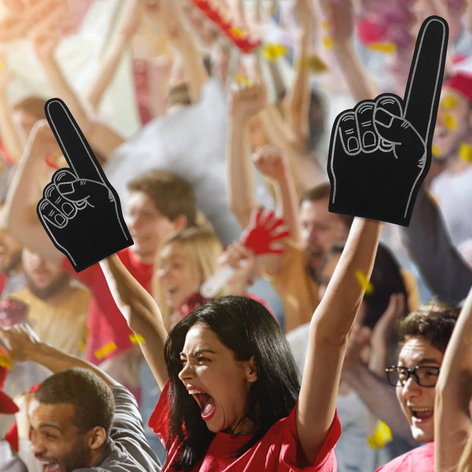 

3Pcs Foams Finger Creative Cheer Hand Sports Event Prop Party Noise Maker Football Fan Accessory Foams Finger Cheerleading Stuff