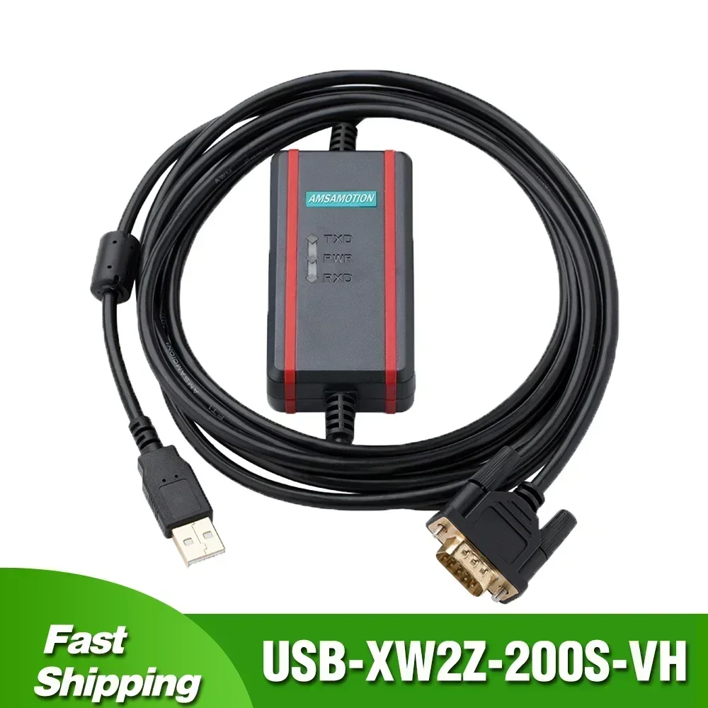 USB-XW2Z-200S-VH for Omron CQM1H CPM2C COM1/CM2A/CS Series PLC USB To RS232 Programming Cable Data Download Line - Image 2