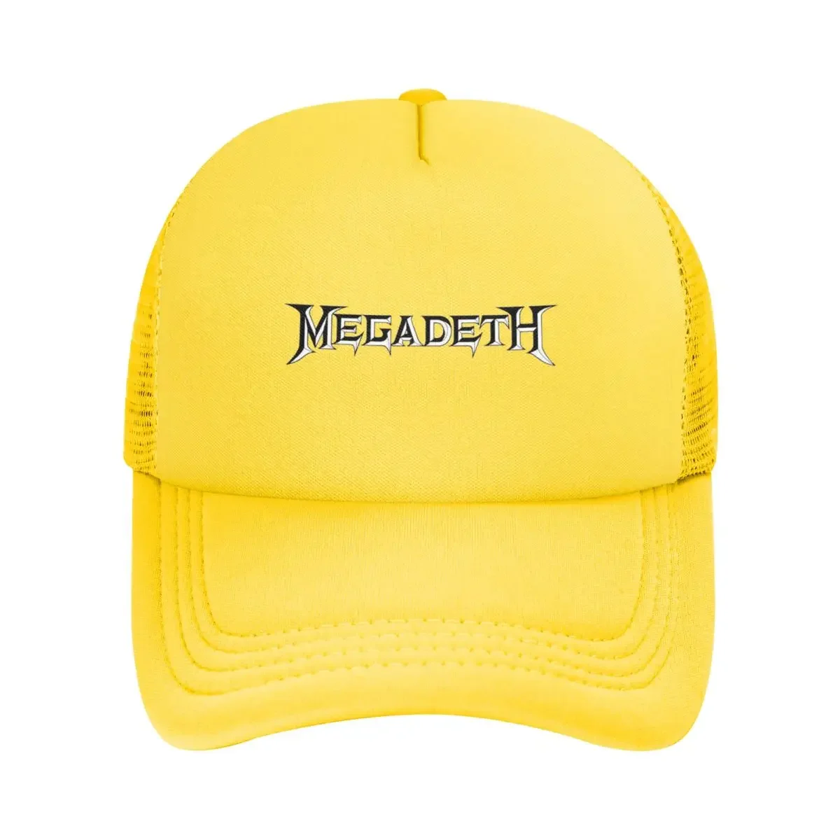 

Роскошные сетчатые бейсболки The Megadeth с металлической лентой Snapback, модные бейсболки, повседневные бейсболки, уличные кепки для мужчин и женщин