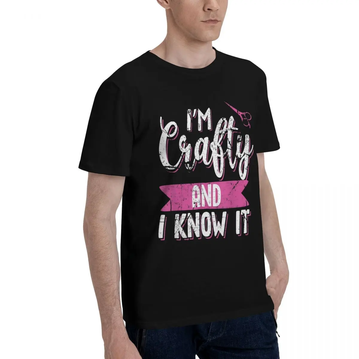 Crafty Know It Tee Motion Tshirt Fitness Champion Casual Graphic Vintage Eur Size