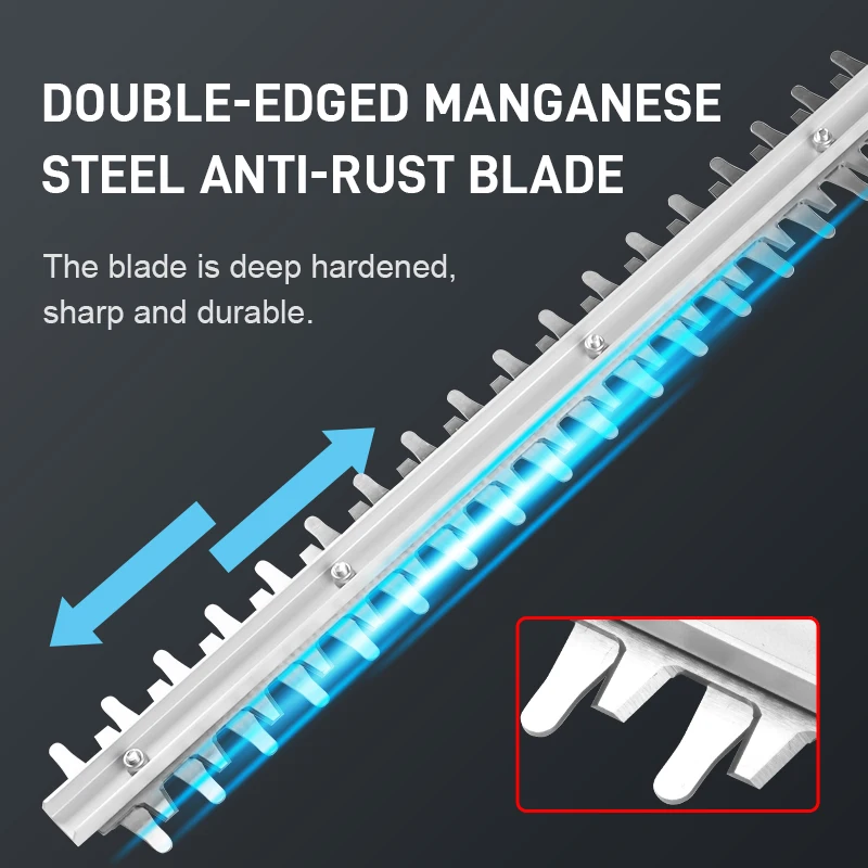 A4-0004 مبيعات المصنع 510mm القطب أداة تشذيب التحوط اللاسلكية البنزين
