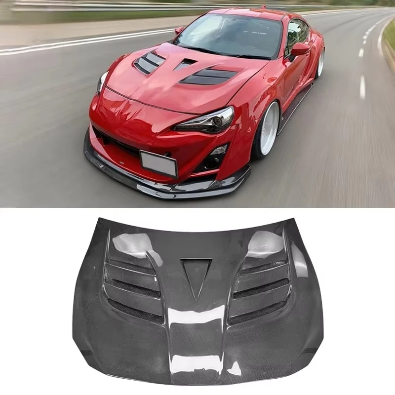 

Капот из углеродного волокна в стиле VRS для Toyota GT86 BRZ FR-S ZN6 ZD6, передняя крышка клапана капота двигателя