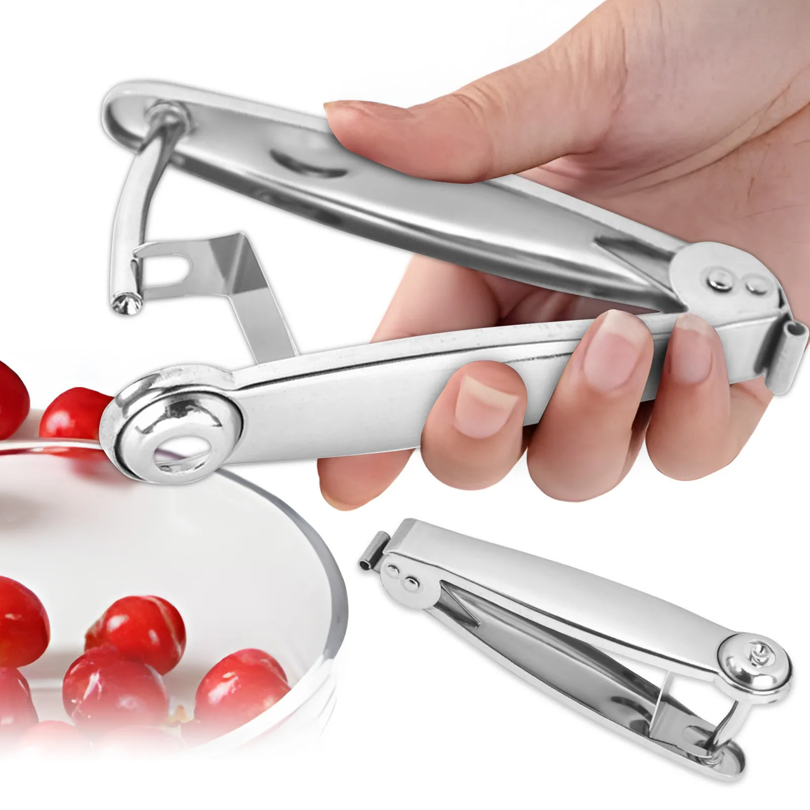 1PC Cherry Pitter Tool 304 Stainless Steel O live Pitter Tool Plum Pitter Cherry Stone Remover For Make Cherry Juice Cherry